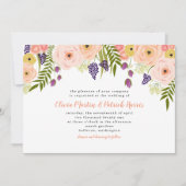 Uitnodiging voor Wildflower Wedding (Voorkant)