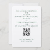 Uitnodiging voor Wildflower Wedding (Achterkant)