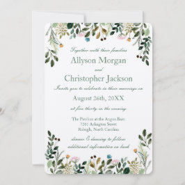 Uitnodiging voor Wildflower Wedding