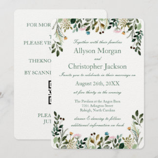 Uitnodiging voor Wildflower Wedding