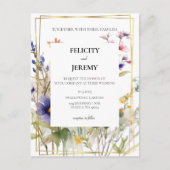 Uitnodiging voor Wildflower Wedding (Voorkant)