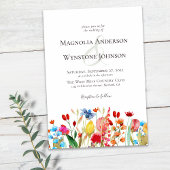 Uitnodiging voor Wildflower Wedding