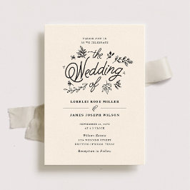 Uitnodiging voor Wildflower Wedding