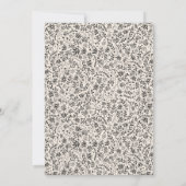 Uitnodiging voor Wildflower Wedding (Achterkant)