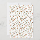 Uitnodiging voor Wildflower Wedding (Achterkant)