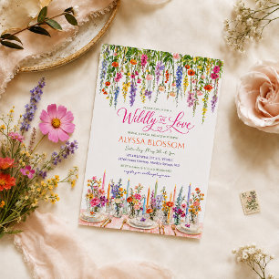 Uitnodiging voor Wildly in Love Wildflower Bruidsu