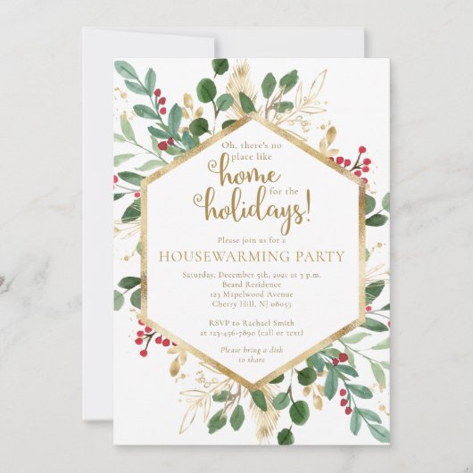 Uitnodiging voor Winter Housewarming Party (Voorkant)