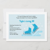 Uitnodiging voor winter schaatspartij (Voorkant)