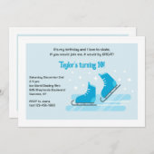 Uitnodiging voor winter schaatspartij (Voorkant / Achterkant)