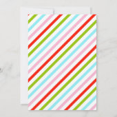 Uitnodiging voor Winter snoepparadijs thema (Achterkant)