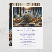 Uitnodiging voor Winter Zonnewende Dinner (Voorkant / Achterkant)