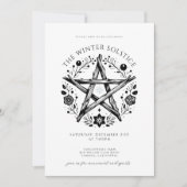 Uitnodiging voor Winter Zonnewende Feest (Voorkant)