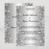 Uitnodiging voor winterbruiloft (Voorkant / Achterkant)