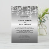 Uitnodiging voor winterbruiloft (Staand voorkant)