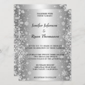 Uitnodiging voor winterbruiloft (Voorkant / Achterkant)