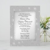 Uitnodiging voor winterbruiloft (Staand voorkant)