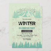 Uitnodiging voor Winterfeest (Voorkant / Achterkant)