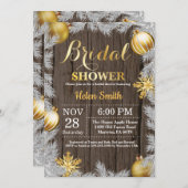 Uitnodiging voor winterkerstbriefjes (Voorkant / Achterkant)