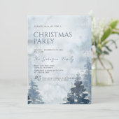 Uitnodiging voor winterkerstfeestdagen (Staand voorkant)