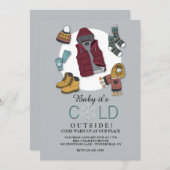 Uitnodiging voor winterkleding (Voorkant / Achterkant)