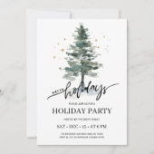 Uitnodiging voor winterpine-boomvakantie (Voorkant)