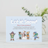 Uitnodiging voor Winterpret (Staand voorkant)