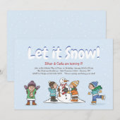 Uitnodiging voor Winterpret (Voorkant / Achterkant)