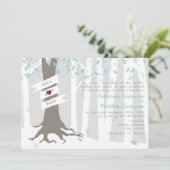 Uitnodiging voor wintersneeuwweduwen (Staand voorkant)