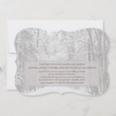 Uitnodiging voor wintersneeuwwoud (Voorkant)