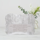 Uitnodiging voor wintersneeuwwoud (Staand voorkant)