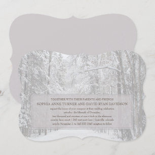 Uitnodiging voor wintersneeuwwoud