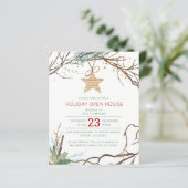 Uitnodiging voor wintervakantie (Staand voorkant)