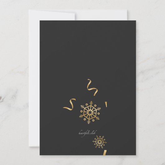 Uitnodiging voor Winterviering Foto's (Achterkant)