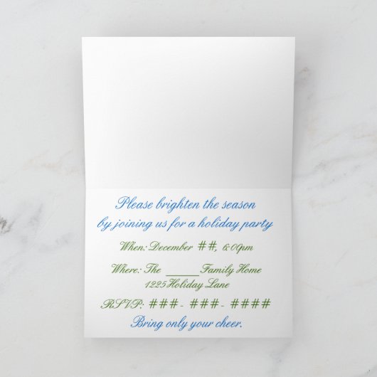 Uitnodiging voor wintervrede (Binnen)