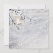 Uitnodiging voor winterweddenschappen op sneeuw me (Achterkant)