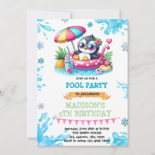 Uitnodiging voor winterzwembad-pinguïnfeest
