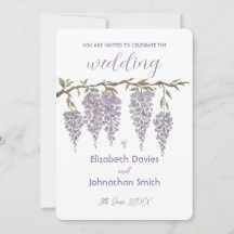 Uitnodiging voor Wisteria Wedding