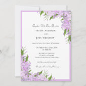 Uitnodiging voor Wisteria Wedding (Voorkant)