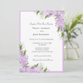 Uitnodiging voor Wisteria Wedding (Staand voorkant)