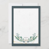 Uitnodiging voor witte Dogwood-bruidsdouche (Achterkant)