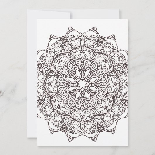 Uitnodiging voor witte en zwarte moslimbruiloft (Achterkant)