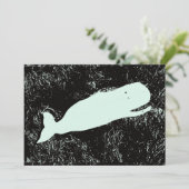 uitnodiging voor witte vinvis (Staand voorkant)