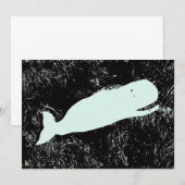 uitnodiging voor witte vinvis (Voorkant / Achterkant)