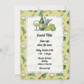 Uitnodiging voor witte wijn (Achterkant)