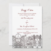 Uitnodiging voor Woden & Fríge's Trouwdag (Voorkant)