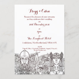 Uitnodiging voor Woden & Fríge's Trouwdag