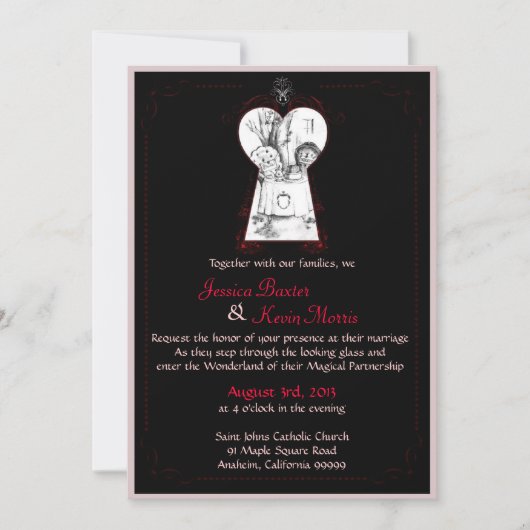 Uitnodiging voor Wonderland (Voorkant)