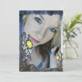 Uitnodiging voor Wonderland Fantasy Birthday (Staand voorkant)