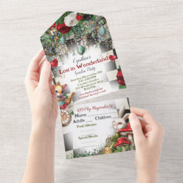 Uitnodiging voor Wonderland Party