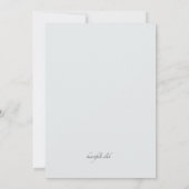 Uitnodiging voor Wooden Cross en Palms (Achterkant)